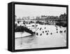 D-Day - British and Canadian Troops Landing - Juno Beach-Robert Hunt-Framed Stretched Canvas