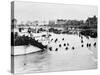 D-Day - British and Canadian Troops Landing - Juno Beach-Robert Hunt-Stretched Canvas