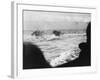 D-Day - Coastguard Landing Barges under Heavy Fire-Robert Hunt-Framed Photographic Print