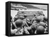 D-Day - Just before Landing in France-Robert Hunt-Framed Stretched Canvas