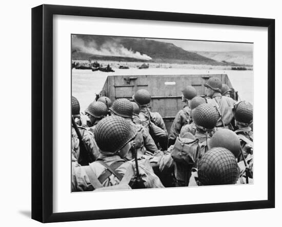 D-Day - Just before Landing in France-Robert Hunt-Framed Photographic Print