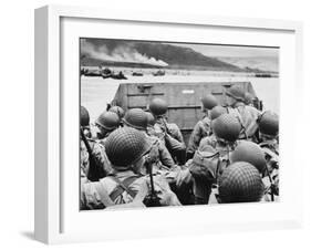 D-Day - Just before Landing in France-Robert Hunt-Framed Photographic Print