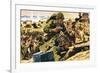 D-Day Landing-English School-Framed Giclee Print