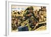 D-Day Landing-English School-Framed Giclee Print