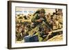 D-Day Landing-English School-Framed Giclee Print