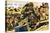 D-Day Landing-English School-Stretched Canvas