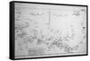 D-Day Map 1944-null-Framed Stretched Canvas