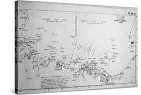 D-Day Map 1944-null-Stretched Canvas