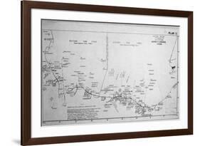 D-Day Map 1944-null-Framed Photographic Print