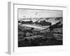 D-Day - Supplies Pour Ashore-Robert Hunt-Framed Photographic Print