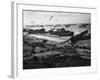 D-Day - Supplies Pour Ashore-Robert Hunt-Framed Photographic Print