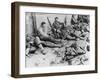 D-Day - US Troops Resting Following Initial Assault-Robert Hunt-Framed Photographic Print