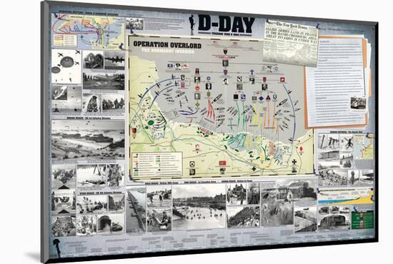 D-Day-null-Mounted Art Print