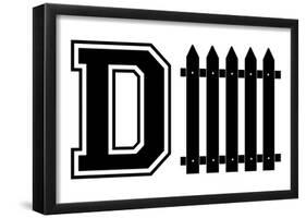 D-Fence - Defense Sign-null-Framed Poster