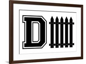 D FENCE - Defense Sign-null-Framed Poster