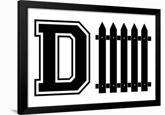 D FENCE - Defense Sign-null-Framed Poster