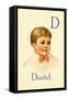 D for David-Ida Waugh-Framed Stretched Canvas