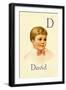 D for David-Ida Waugh-Framed Art Print