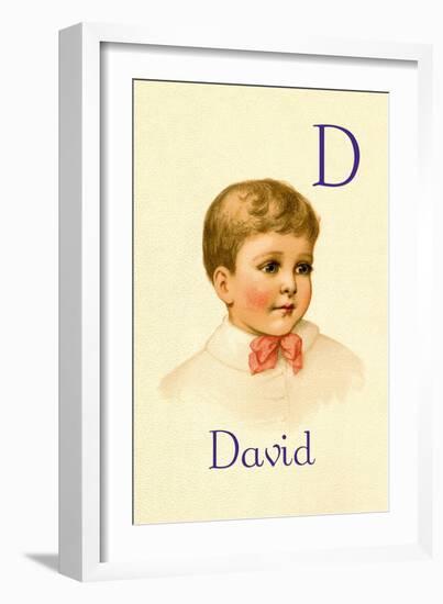 D for David-Ida Waugh-Framed Art Print