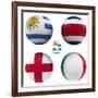 D Group of the World Cup-croreja-Framed Premium Giclee Print