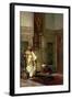 D Guard with a Zither Player in an Interior-Ludwig Deutsch-Framed Giclee Print