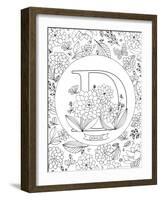 D is for Dahlia-Heather Rosas-Framed Art Print