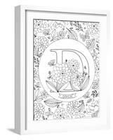 D is for Dahlia-Heather Rosas-Framed Art Print