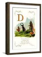 D is for Dancing-null-Framed Art Print