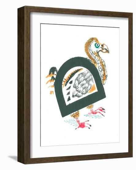 D is for dodo-Mary Kuper-Framed Giclee Print