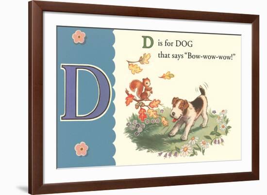 D is for Dog-null-Framed Premium Giclee Print