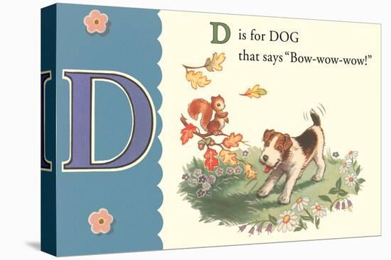 D is for Dog-null-Stretched Canvas