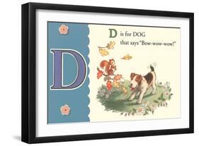 D is for Dog-null-Framed Art Print