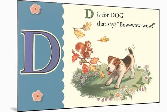 D is for Dog-null-Mounted Art Print