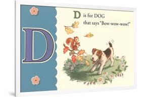 D is for Dog-null-Framed Art Print
