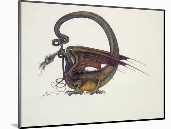 D Is for Dragon, 1979-Wayne Anderson-Mounted Premium Giclee Print