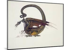 D Is for Dragon, 1979-Wayne Anderson-Mounted Premium Giclee Print