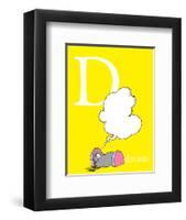 D is for Dream (yellow)-Theodor (Dr. Seuss) Geisel-Framed Art Print