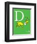 D is for Duck (green)-Theodor (Dr. Seuss) Geisel-Framed Art Print