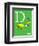 D is for Duck (green)-Theodor (Dr. Seuss) Geisel-Framed Art Print