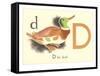 D is for Duck-null-Framed Stretched Canvas