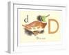 D is for Duck-null-Framed Art Print