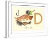 D is for Duck-null-Framed Art Print