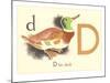 D is for Duck-null-Mounted Art Print