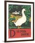 D is for Duck-null-Framed Art Print