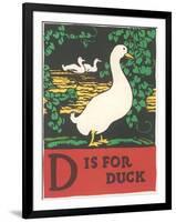 D is for Duck-null-Framed Art Print