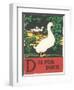 D is for Duck-null-Framed Art Print