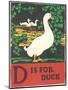 D is for Duck-null-Mounted Art Print