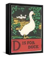 D is for Duck-null-Framed Stretched Canvas