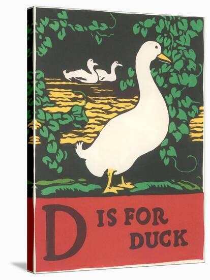 D is for Duck-null-Stretched Canvas