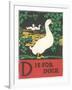 D is for Duck-null-Framed Art Print